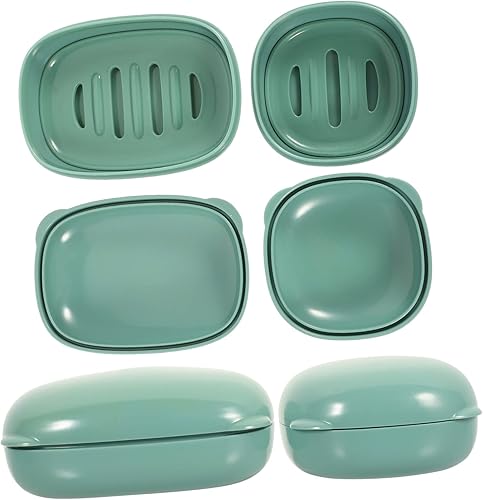 Miniatura 1 de Cabilock 2 cajas de jabón de plástico para jabón, contenedor de jabón de baño, caja de jabón con drenaje, jabonera de viaje con tapa, estuche de