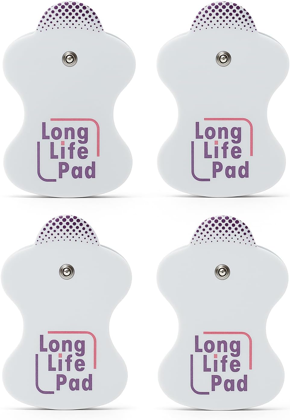 Digital Therapy Machine Reusable TENS Unit Pads – Omron Life Long Electrode Replacement Pads, Strong Stick Gel, Universal Compatibility for Muscle Relief & Pain Therapy (4-Pack)