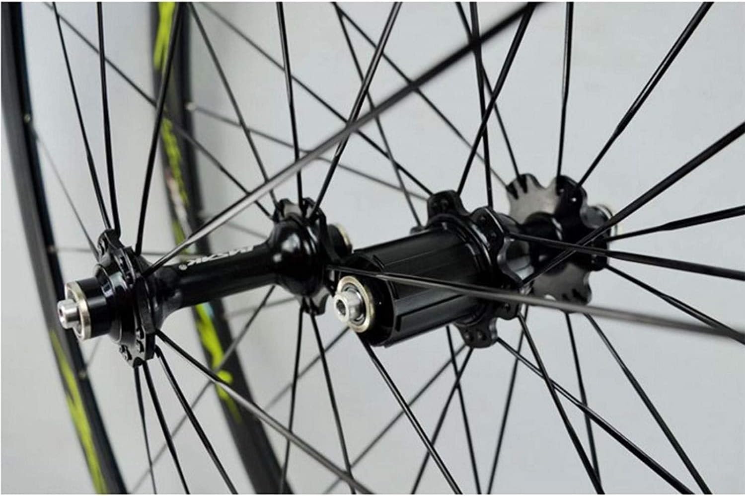 Para kół rowerowych 700C, koła rowerowe z włókna węglowego, płaski wał 40 mm, 4 łożyska, para kół do roweru szosowego z hamulcem udarowym
