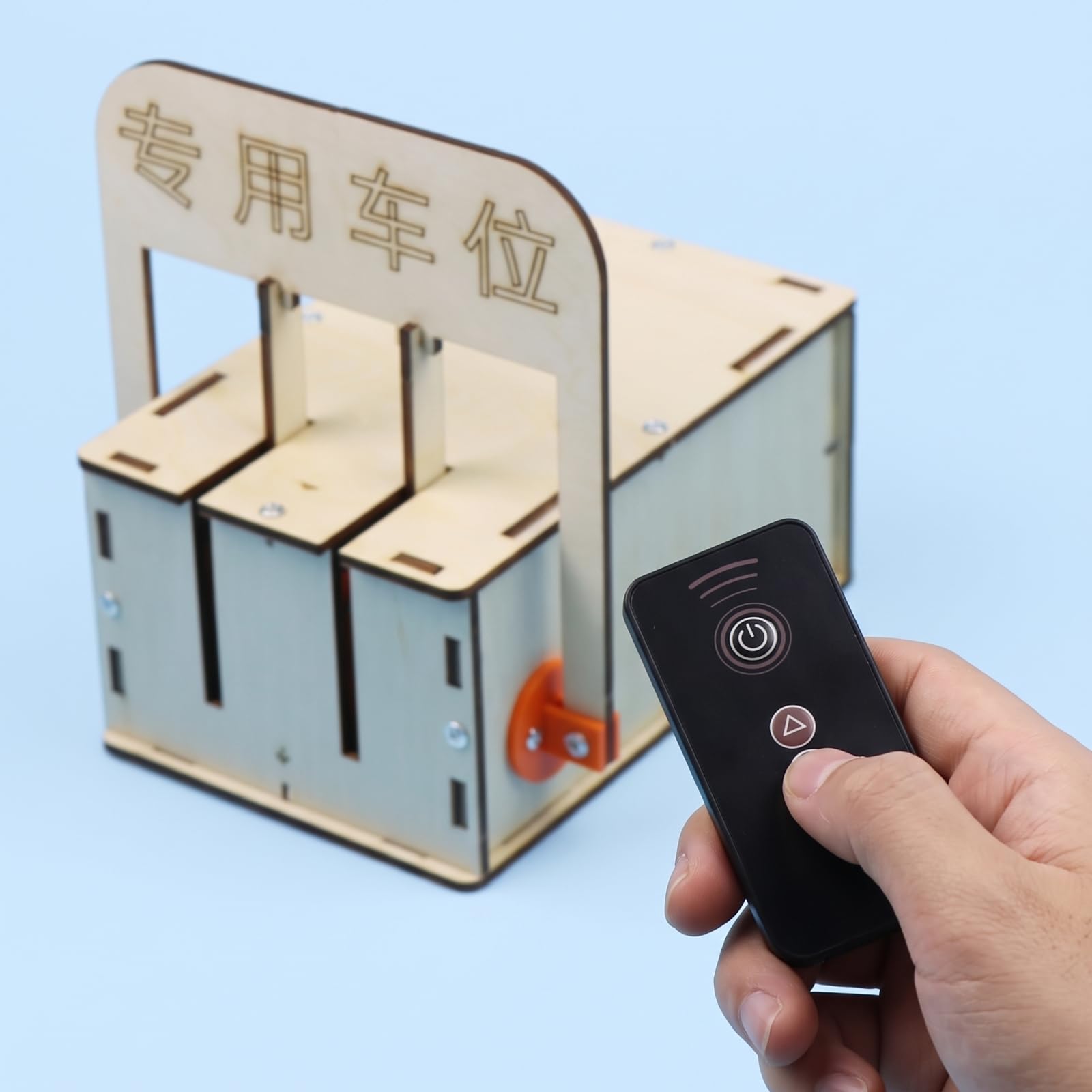 Kit Modello Parcheggio Telecomandato Puzzle Ingranaggi Giocattolo Educativo Progetto Scientifico con Trasmissione a Ingranaggi E Radiocomando Adatto a