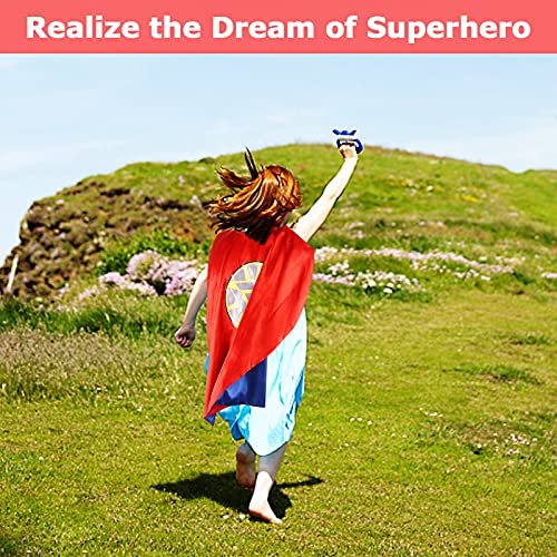 Superhero Capes for Kids,Hero Capes and Masks Fit for 4-12years old boy and girls Dress up and Holiday Costumes.2