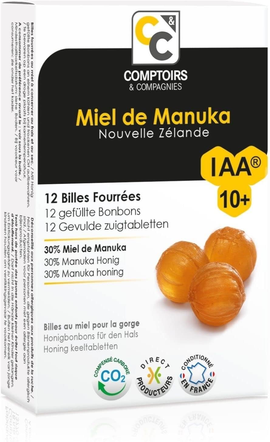 COMPTOIRS ET COMPAGNIES - Caramelos Rellenos de Miel de Manuka IAA10+ - 48g