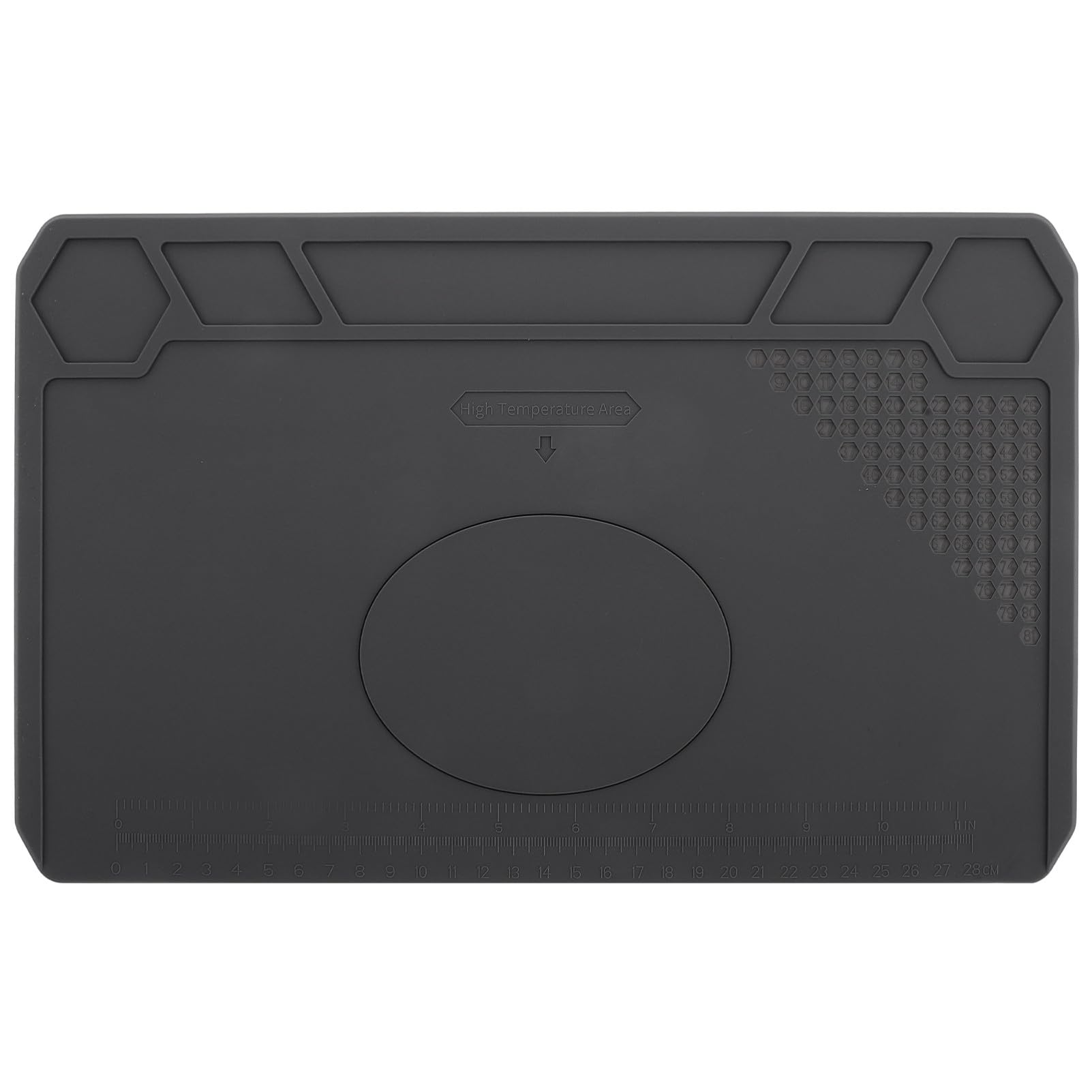 Tapis isolant en silicone Homoyoyo antidérapant et résistant à la chaleur pour soudure