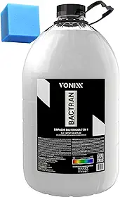 Bactran 5L Produto para Limpar Banco Carro Tira Manchas Vonixx + Aplicador De Espuma Yamase