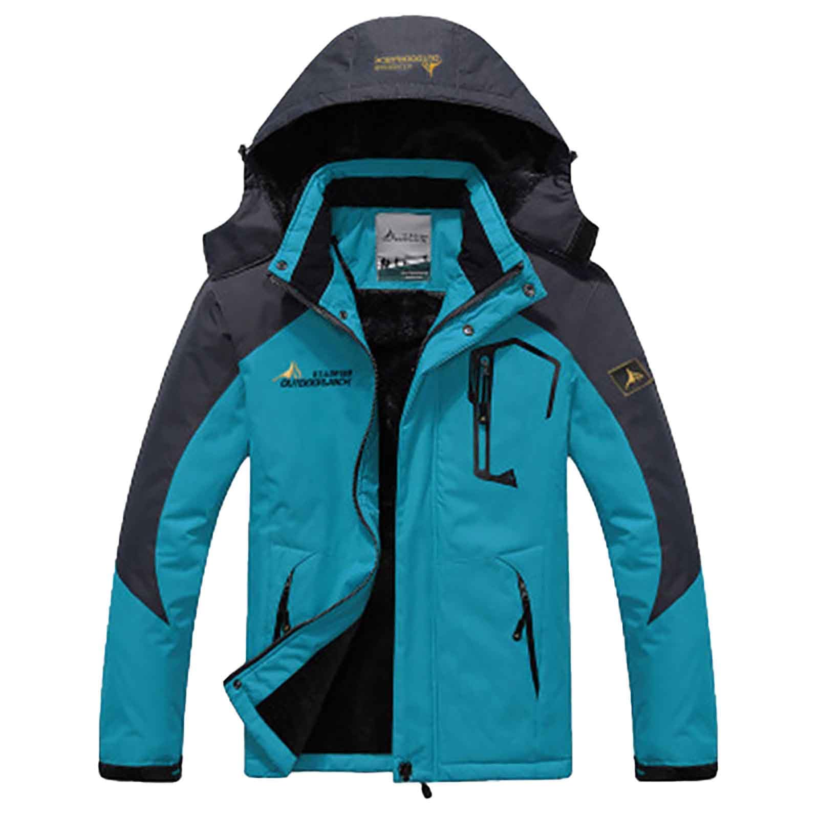 Damen Skijacke Winter 3 in 1 Reduziert Schwarz Anorak Winter Skijacke Outdoor Warm Wanderjacke Outdoorjacke Wasserdicht Grosse Grössen Wintermantel Snowboardjacke