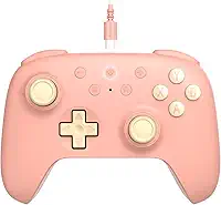 8Bitdo Ultimate 2C Wired Controller for Windows PC and Android, with 1000Hz Polling Rate, Hall Effect Joysticks and Hall Triggers, and Remappable L4/R4 Bumpers (Peach)