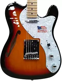 Guitarra Telecaster Hollow Body TL Vintage em ASH STLH 3TS - SX