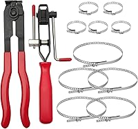 AlphaRider 12-Piece CV Joint Axle Boot Clamp Pliers Tool Kit with 10 Stainless Steel Clamps for Cars & ATVs