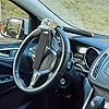 Blueshyhall BLACK Antitheft Locking Devices Steering Wheel Lock with Safety Hammer #1