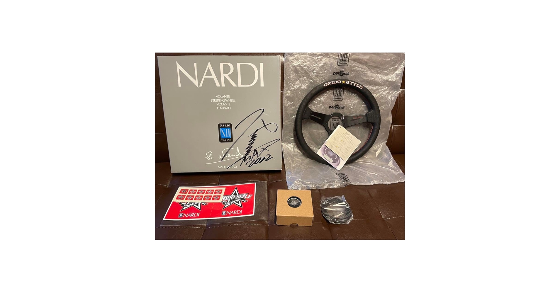 【未使用】NARDI × ORIDO ステアリング 340mm 織戸 学 2 未使用】NARDI × ORIDO ステアリング 340mm 織戸 学 - メルカリ