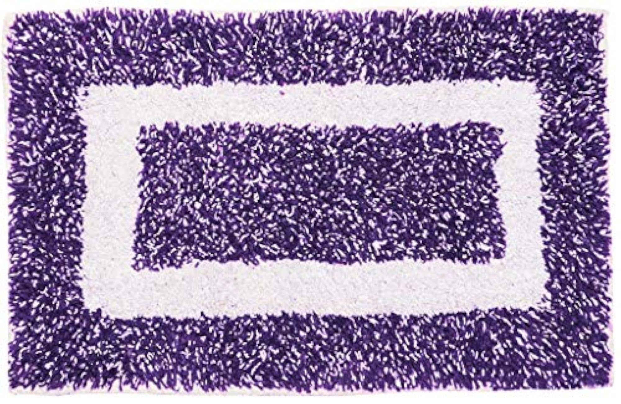 Polyester Door/Bath Mat, Purple, 15" x 23" Inch