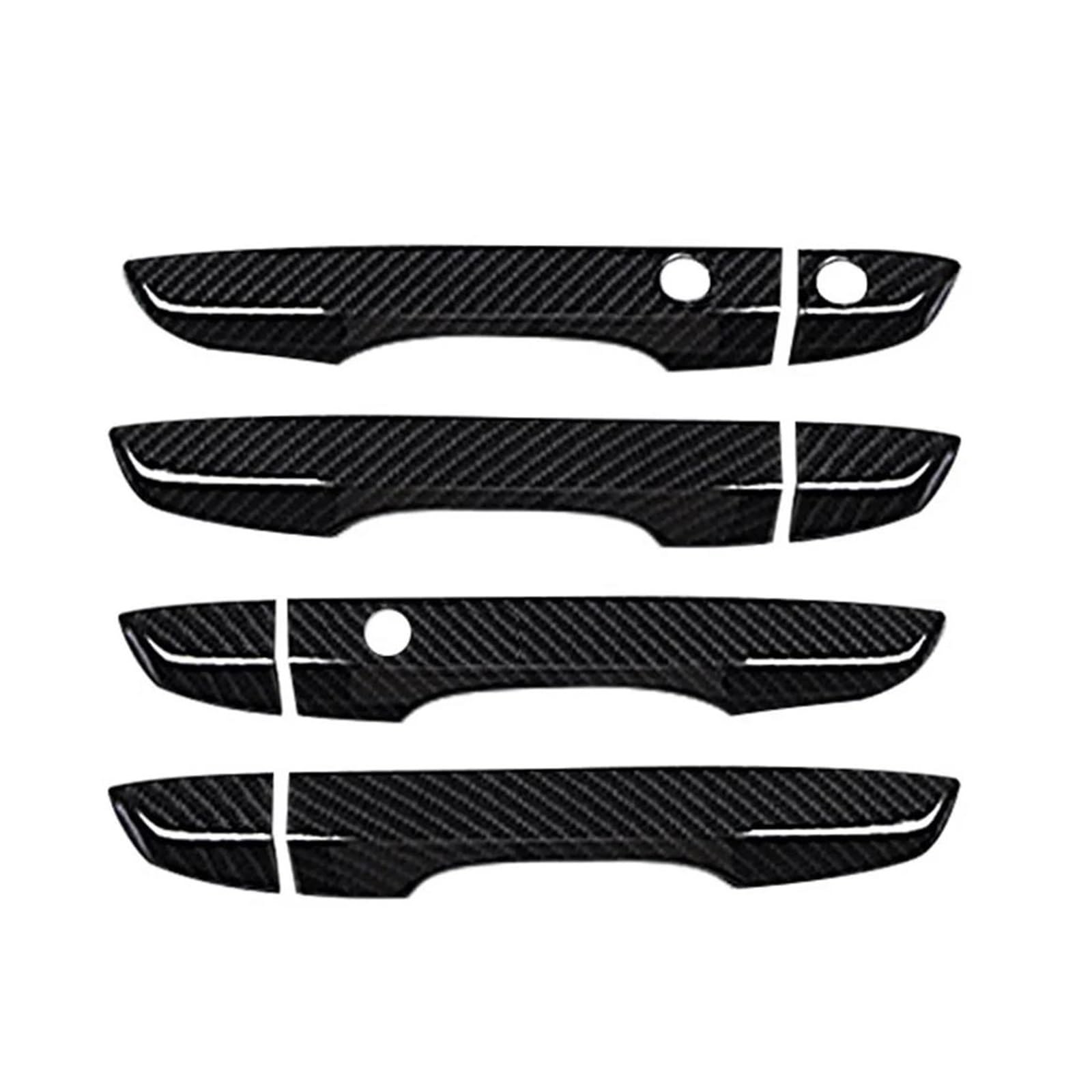 Lolhoikilm Cabon Fiber Car Door Handle Covers For Civic 10Th 2016 2017 2018 2019 Car Decor 4Pcs Door Handle Covers With Keyless Entry Exterior Door Handles Covers Trim Styling Accessories