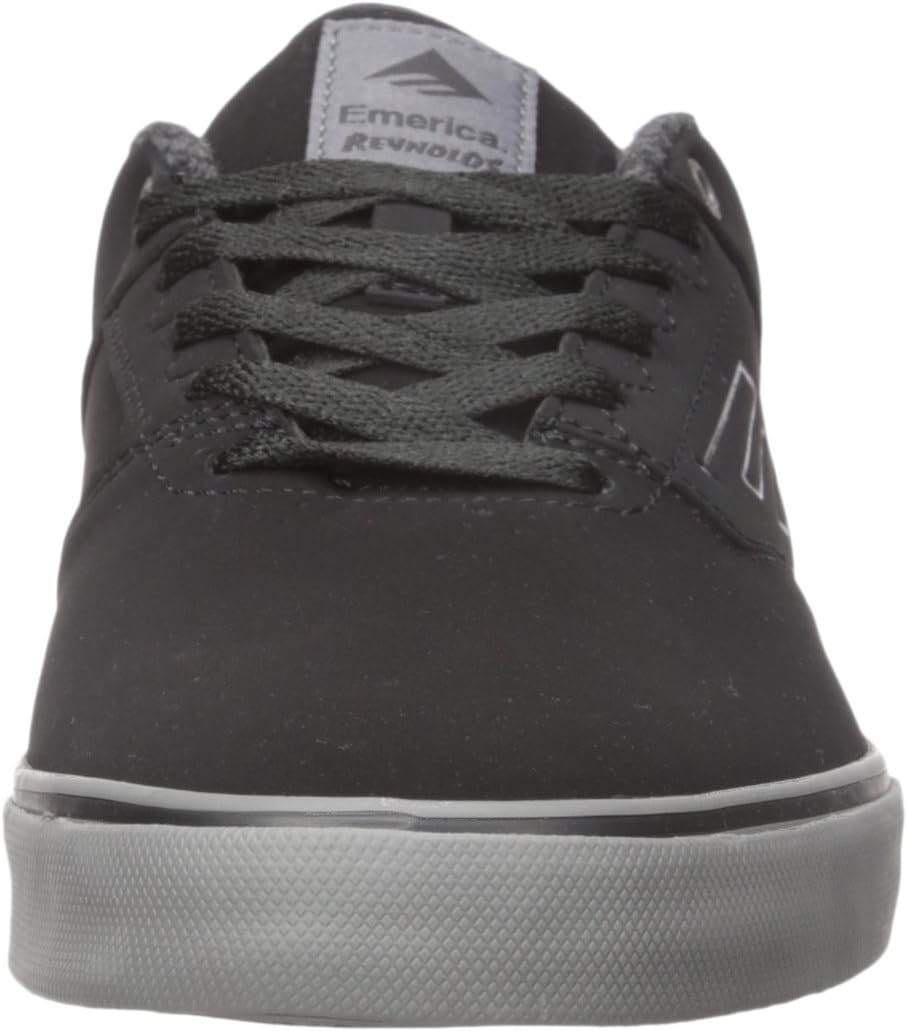 Emerica Reynolds Low Vulc Skate Shoe 10 Medium US Black/Grey