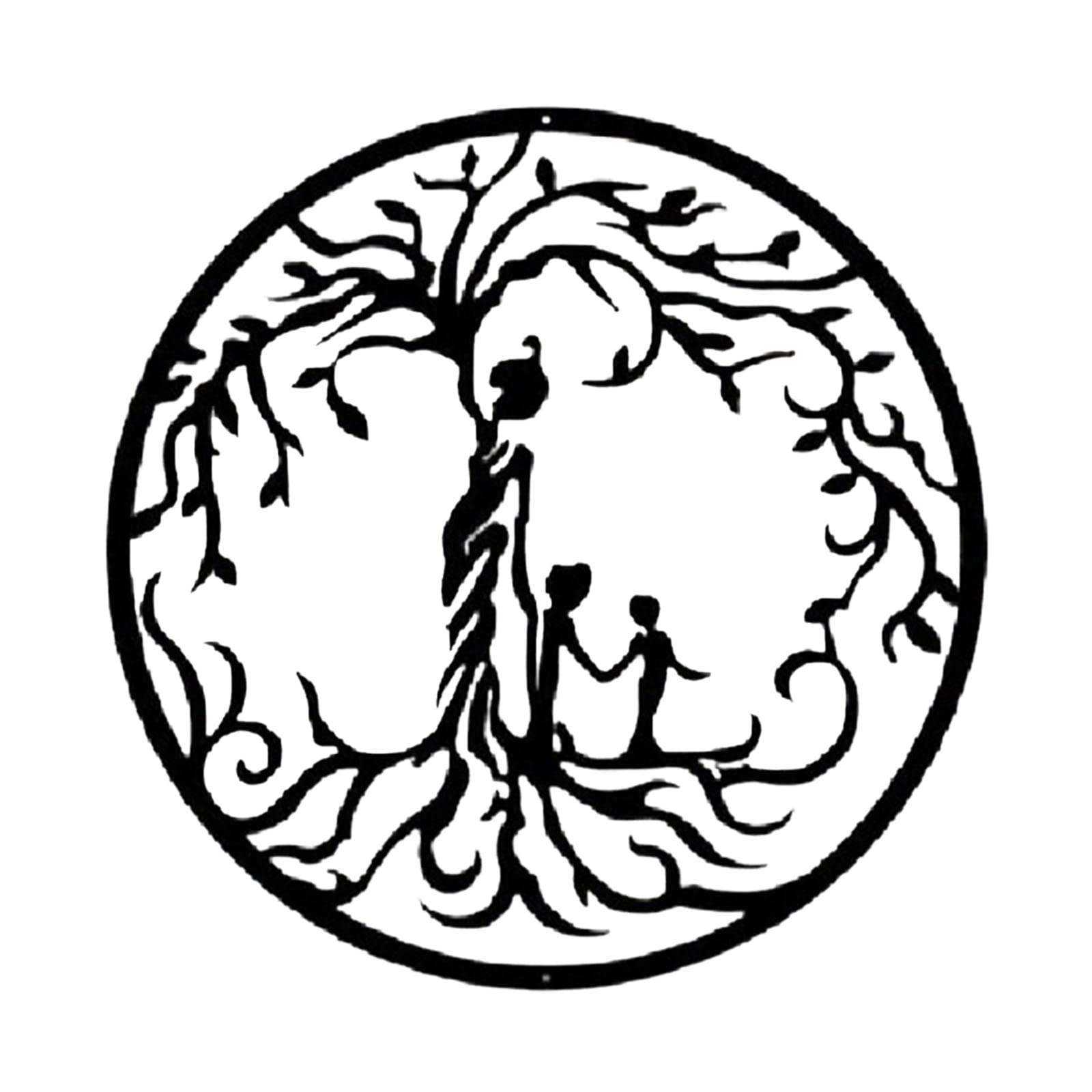 Wall Decorations Mother & Children's Tree Metal Hanging Silhouette 2 Kids|Home & Garden|Yard, Garden & Outdoor Living|Garden Dacor> Statues & Lawn Ornaments-image-31