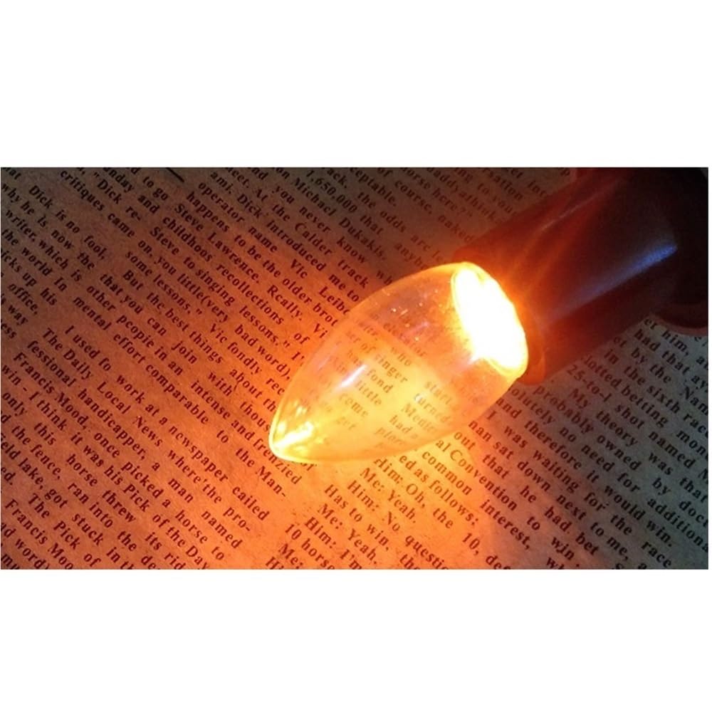 HHF Iluminación del hogar, Paquete de 50 Bombillas LED de 12 V/24 V CC, 2 W, C35L, E14/E12, luz de Cola Larga, Colorida, Forma de Vela de Cristal.(2700K Warm White,12V E14)