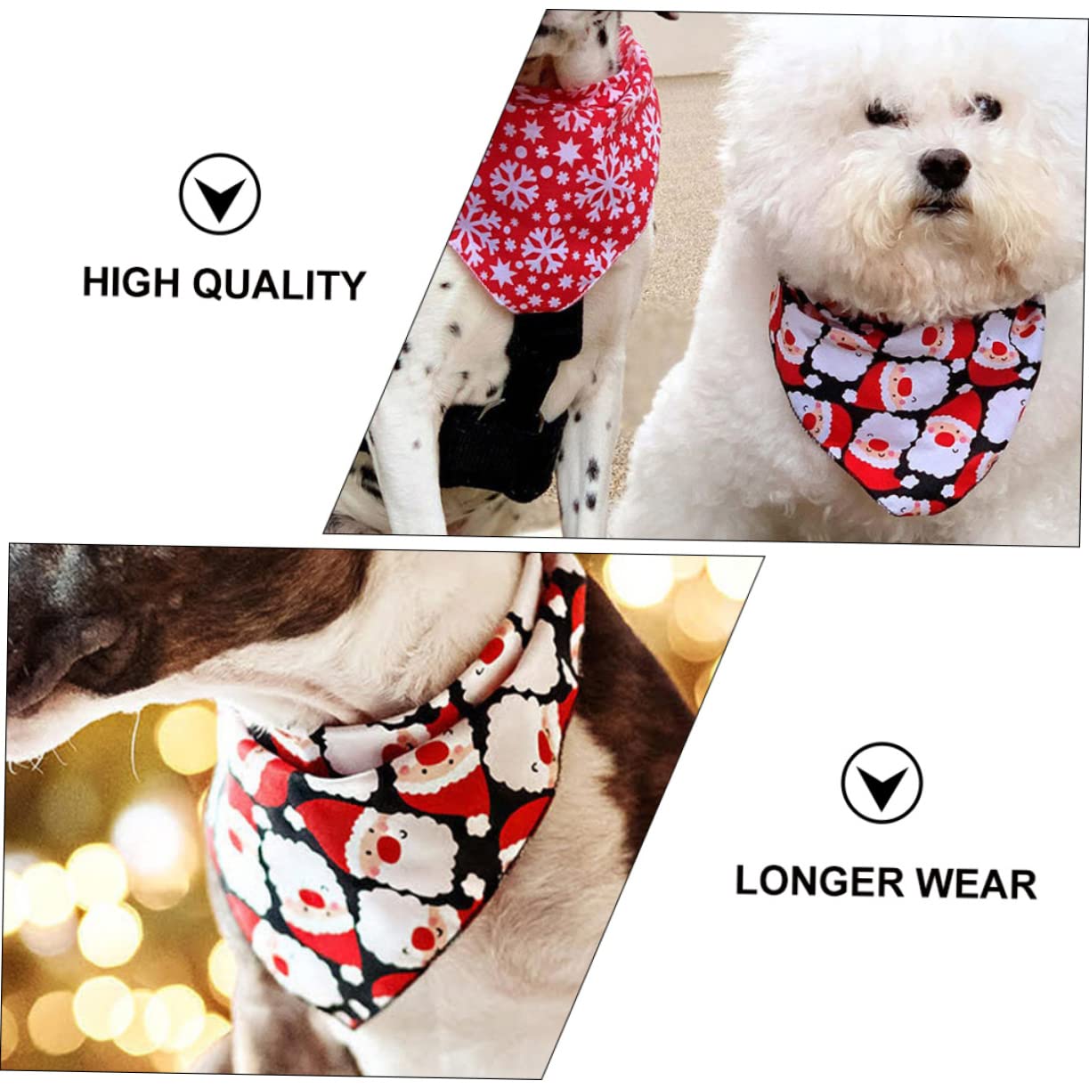Didiseaon 15piezas Bandana Triangular De Navidad para Mascotas Babero De Saliva para Perros y Gatos Accesorio Festivo y Lavable para Fiestas y Celebraciones Navideñas