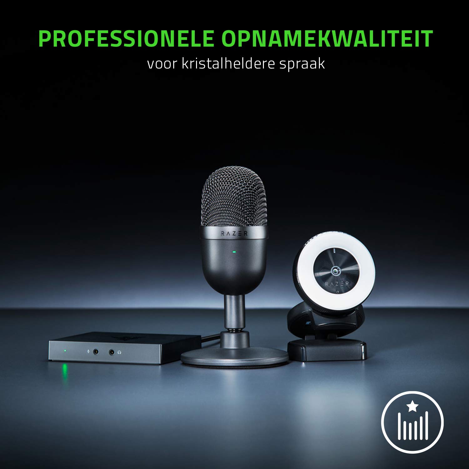 Razer Seiren Mini - USB Streaming Condensator Microfoon (Compact met Supercardioïde Polair Patroon, Kantelstandaard, Ingebouwde Schokdemper) Mercury, wit : Razer