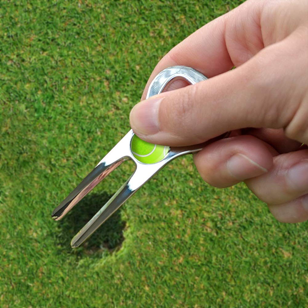 GRAPHICS & MORE Tennis Ball Golf Golfing Divot Repair Tool Bottle Opener
