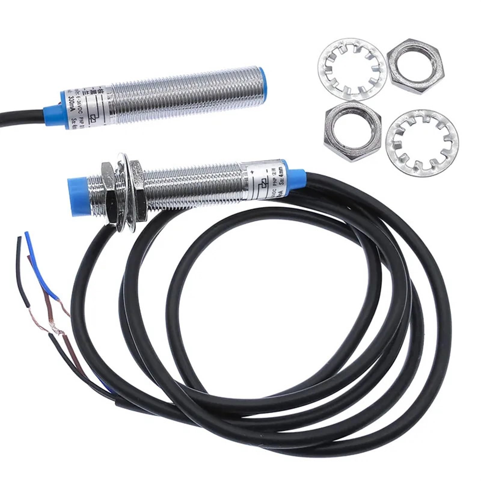 10PCS LJ12A3-4 BX/BY/AX/AY J-DZ/Ez Interruttore di prossimità induttivo LJ12A3-2 BX NPN PNP Sensore No NC DC5~36V 4mm Distanza di rilevamento (Color : LJ12A3-2-Z-AY)