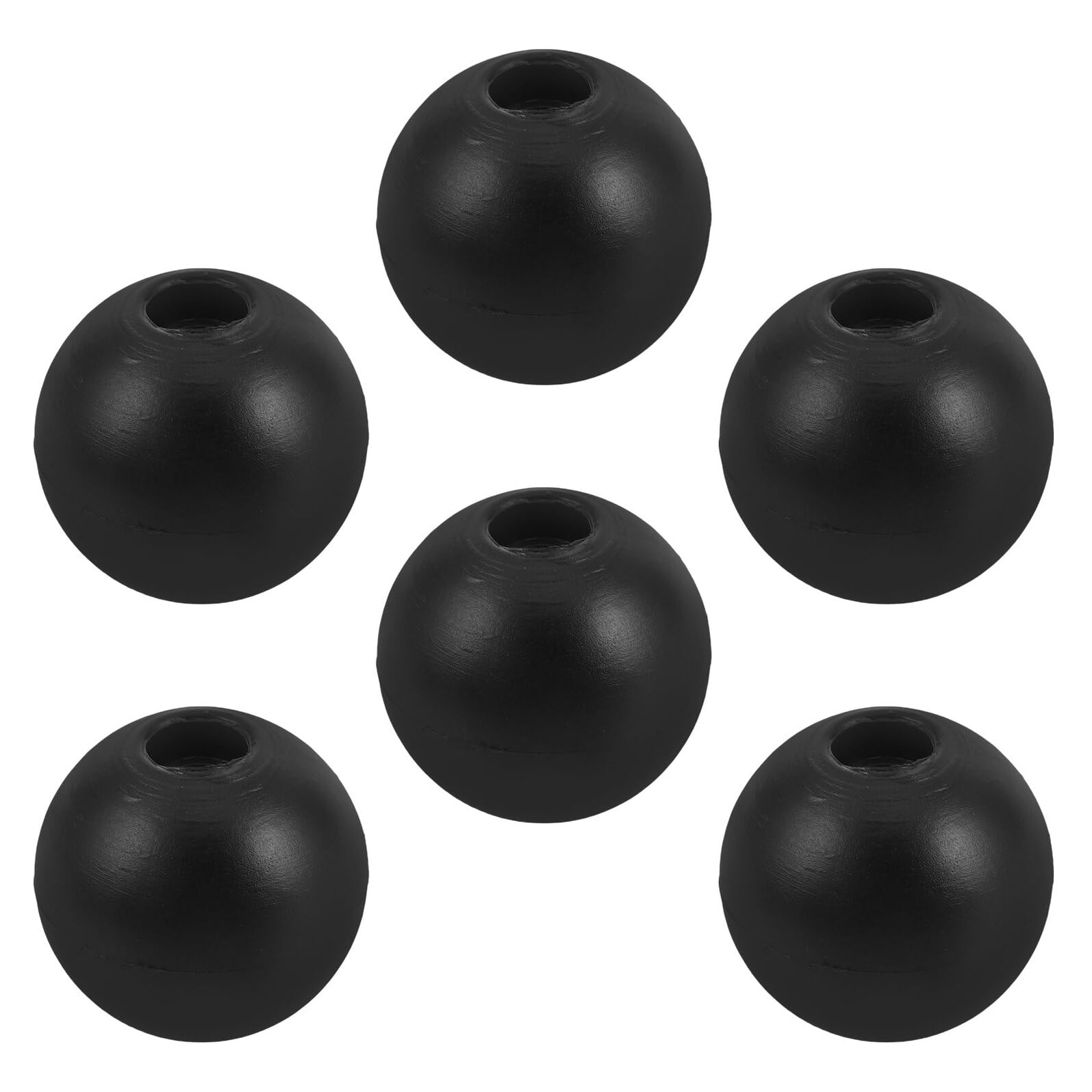 GOOHOCHY 6pcs Gym Cable Ball Stoppers Rubber Coated Wire Rope Limit Balls 4cm Pulley Machine Accessories for Exercise Equipment Repair and Cable Replacement in Home and Commercial Gyms