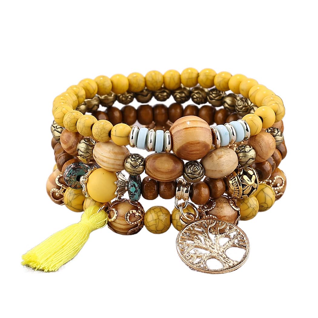 Set di braccialetti con perline albero della va
