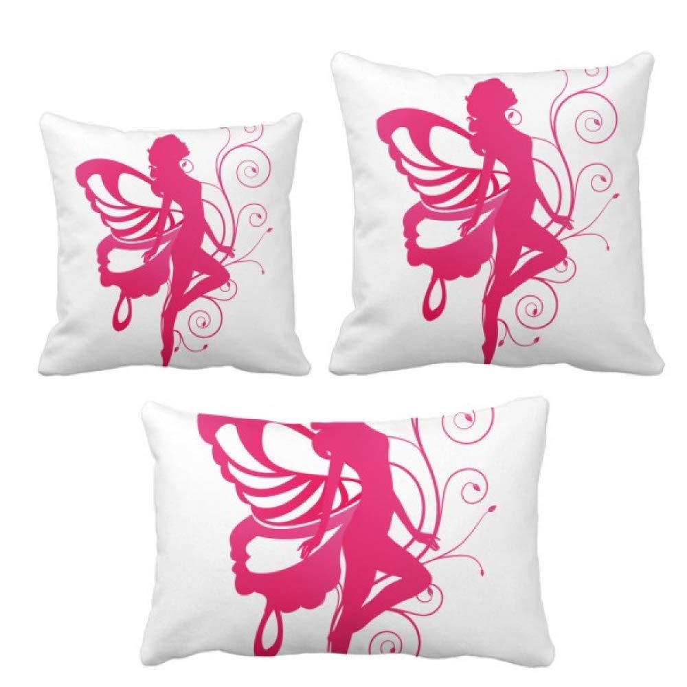 Housse de coussin aile rose pour décorer votre canapé de salon