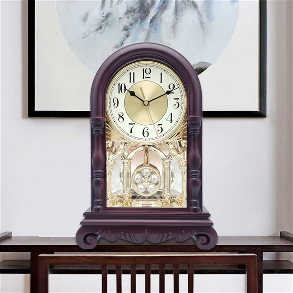 Table Clock European Vintage Silent Bedroom Old Pendulum Desktop Decoration Ornaments