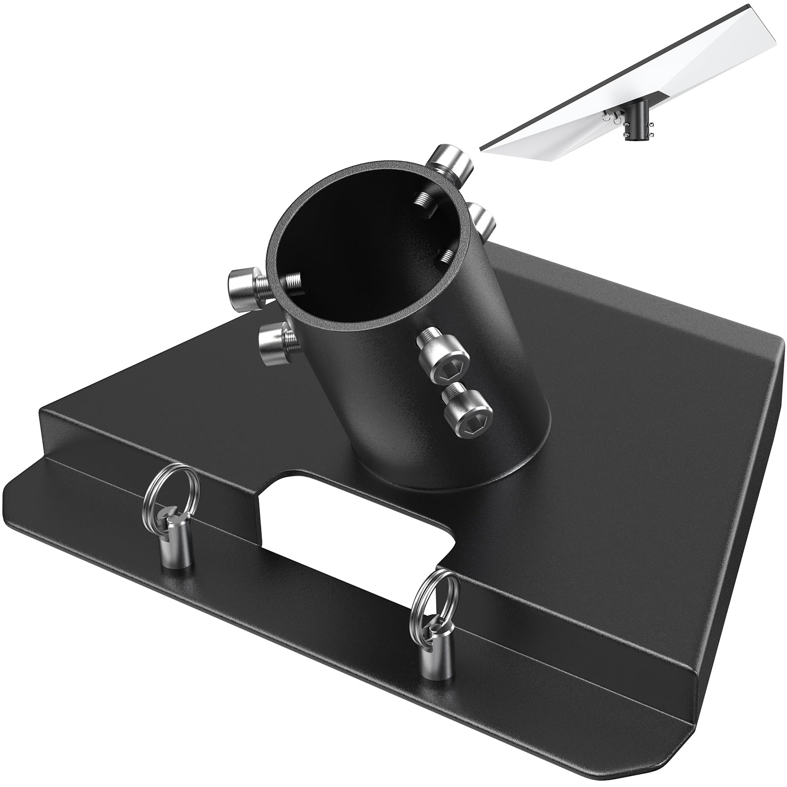 Starlink Gen 3 Pipe Adapter, 360° Adjustable Carbon Steel Starlink Pole Mount Fits 1” to 1.4”, Starlink Mount for Starlink Standard Dish V3 (Pipe Not Included)