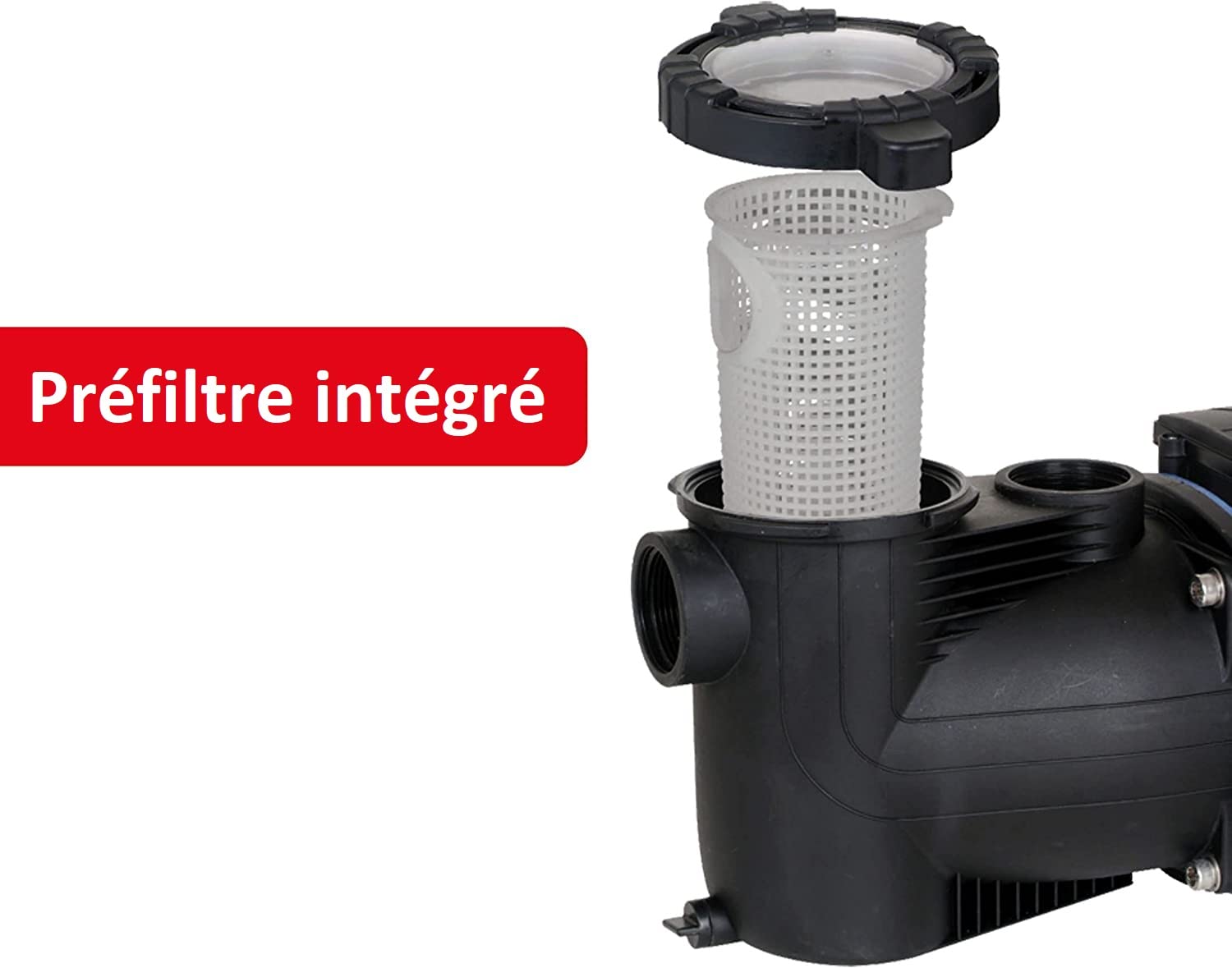 T.I.P. Pompe de Filtration Piscine – Débit 10 000 l/h – Auto-Amorçante avec Minuterie et Préfiltre – Parfaite pour Piscines et Bassins Jusqu'à 30 m³