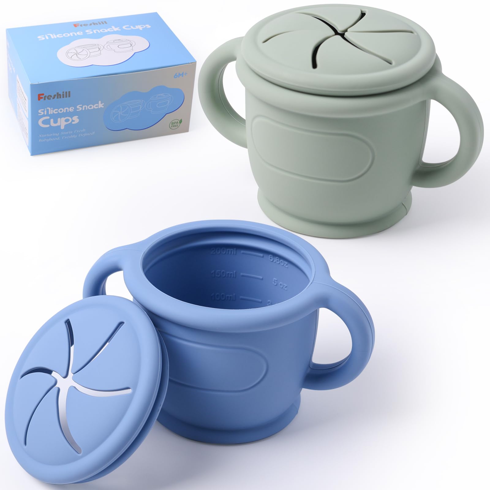 FreshillSilicone Snack Cups 2 Pack