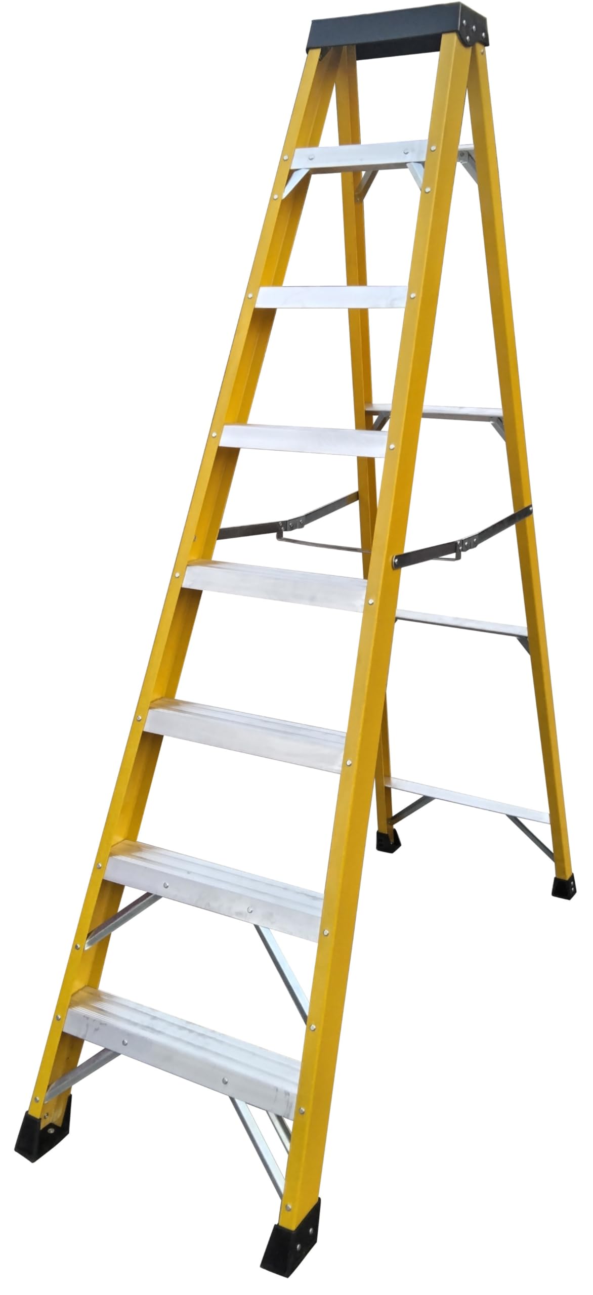 Drabest Industrial Step Ladder - 8 Tread - Aluminium