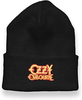 Amazon.com: 2Bhip Men's Ozzy Red Logo Cuff Beanies Hat, Ozzy