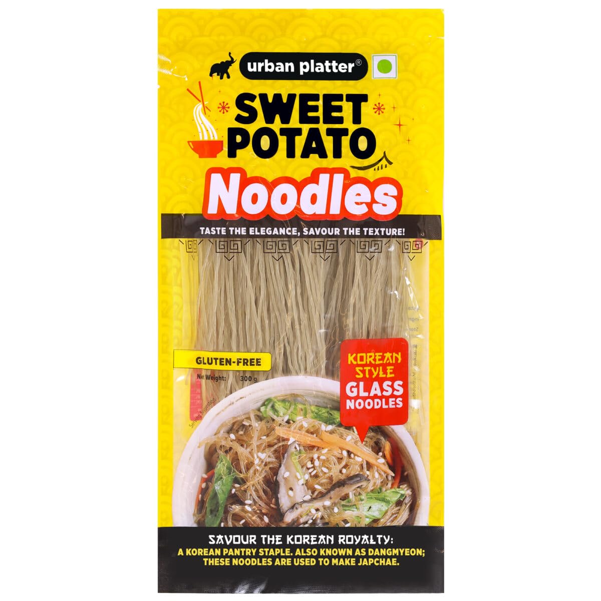 Urban Platter Sweet Potato Noodles (Dangmyeon), 300g (Korean Style Japchae Noodles| Glass Noodles | Additive Free | Gluten Free) (B0D3PZ83JC) Amazon Price History, Amazon Price Tracker