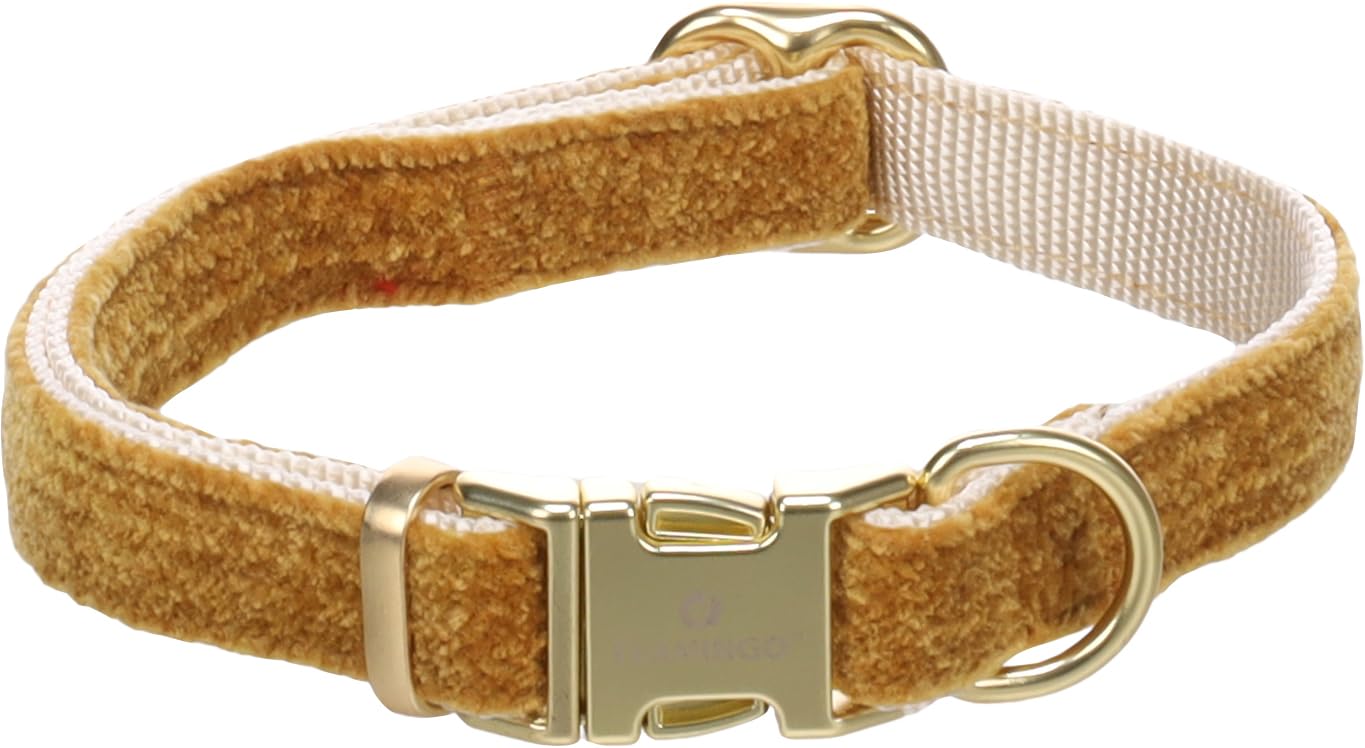 Dog Collar Saba Yellow S 30-45cm 15mm