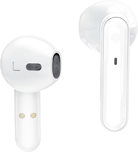 Miniatura 7 de Auriculares Bluetooth inalámbricos, sin costuras con cualquier iPhone y Android, micrófono integrado con funda de carga, graves profundos, 40 horas