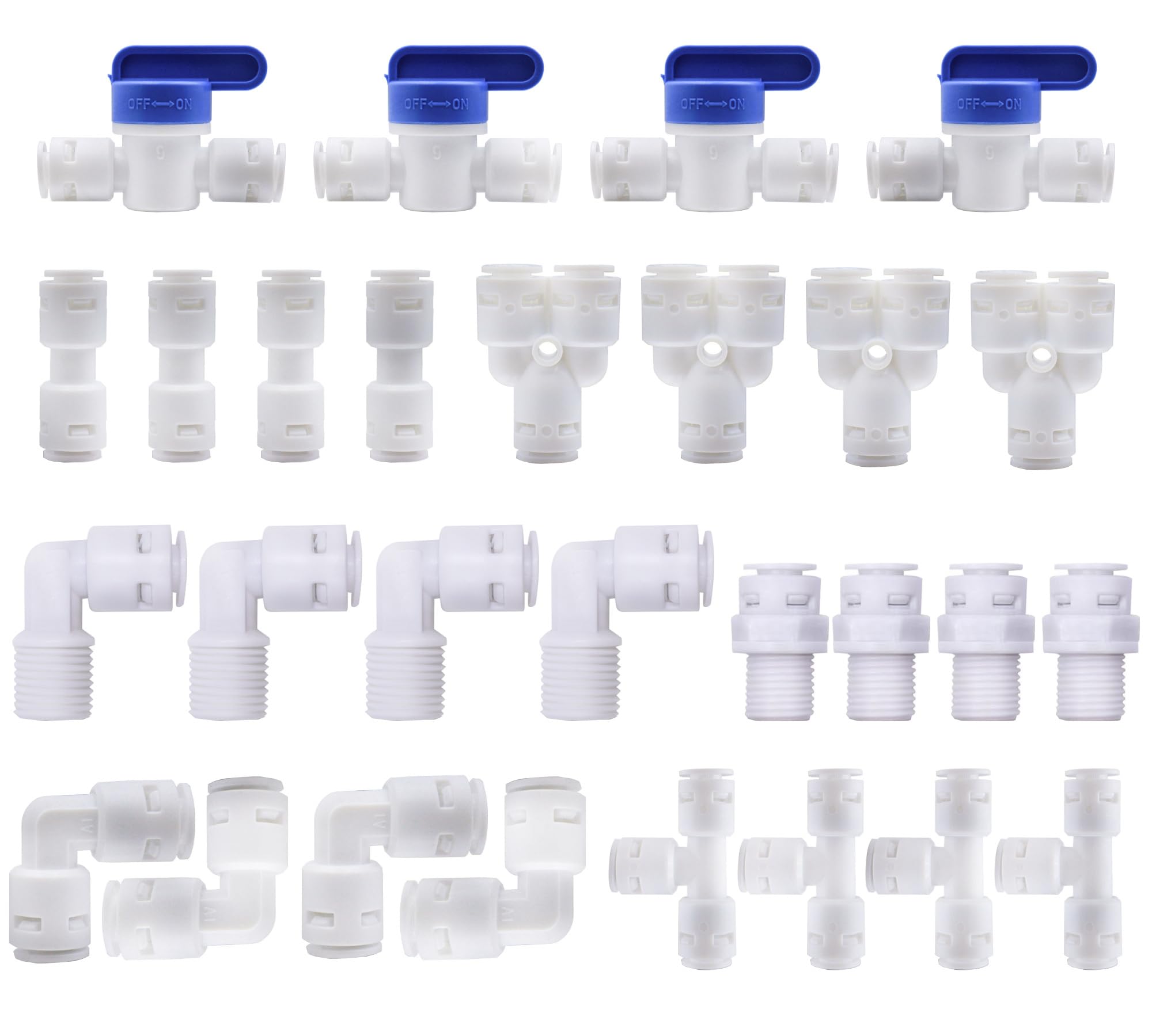 Connettore Tubo Acqua Connettori Per Tubo 1/4" - 1/2" AG - Per Filtri Acqua, Osmosi Inversa, Frigoriferi Raccordo 1/4 A 1/2 AG - Foto 3