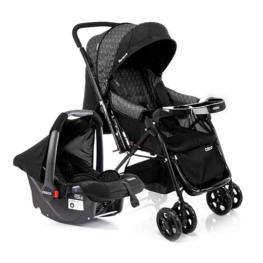 10 Itens Essenciais Para Adicionar Na Sua Lista Chá De Bebê Travel System Reverse Preto Rajado