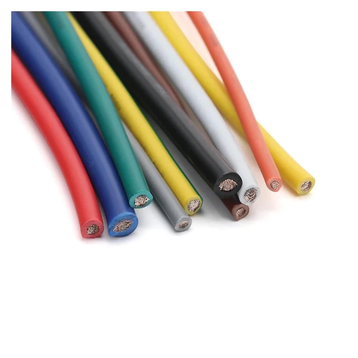 2M/5M 24 22 20 18 16 14 12 10 8 AWG UL1015 Electric Wire PVC Insulated Lamp Lighting Copper Cable LED DIY Line 600V(Brown,2 Meters_12AWG)