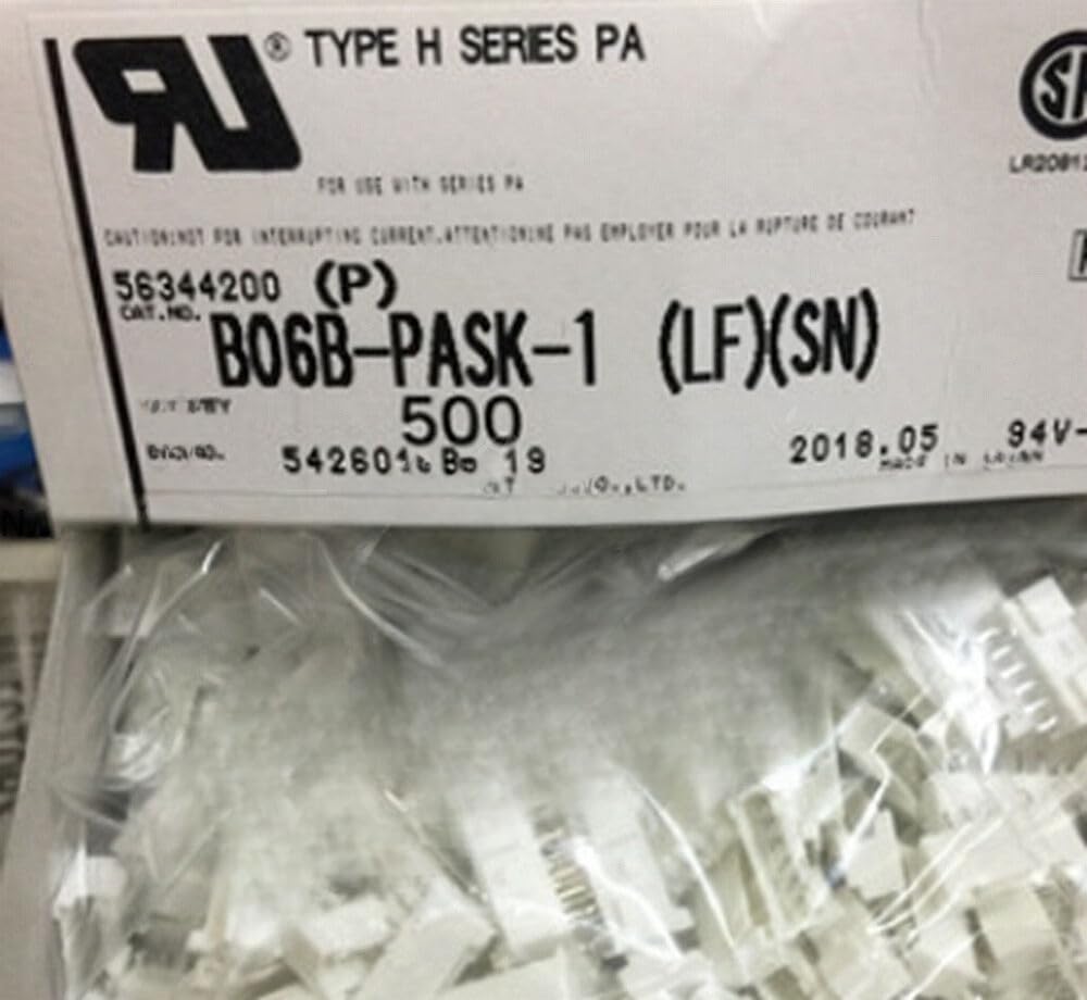 yancinne 500Pcs New Connector B06B-PASK-1 6PIN Connector 2.0mm Pitch