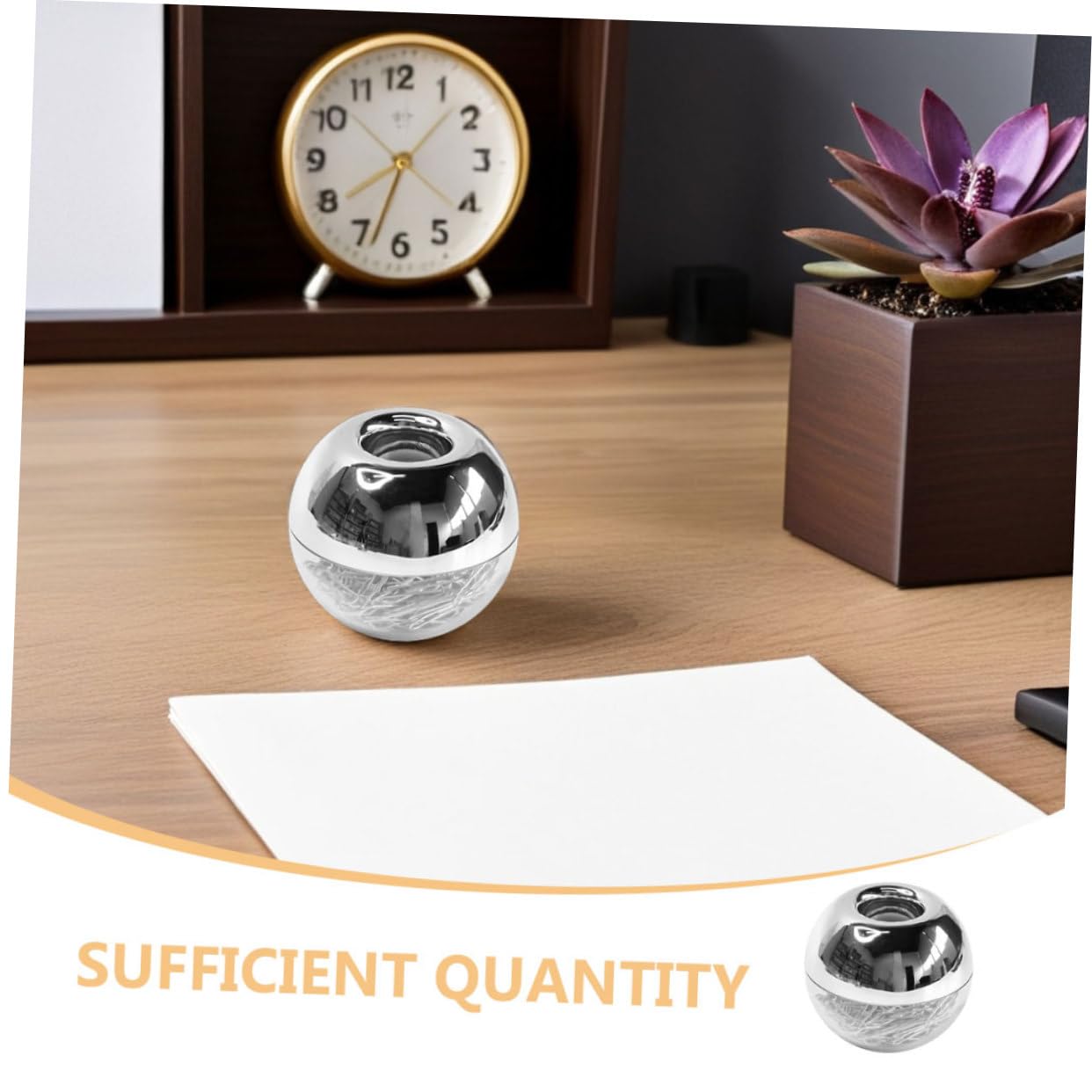 SHINEOFI 2 Clips Metal Multifunción con Caja Magnética Sujetapapeles Decorativos para Oficina y Manualidades Unidades Antideformación para Organización de