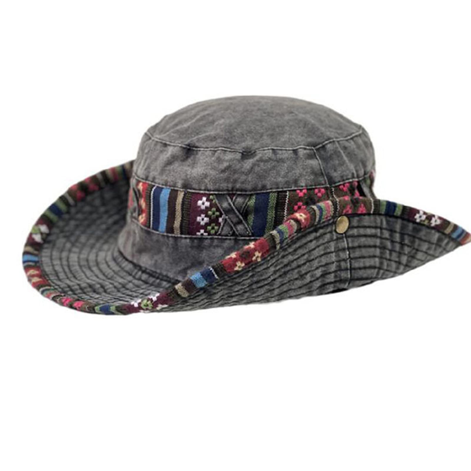 Dsgzkk Cowboy Hat,Adult Washed Cowboy Spring Sunproof Casual Sport Caps for Women Men Outdoor Visor Hats Multicolor