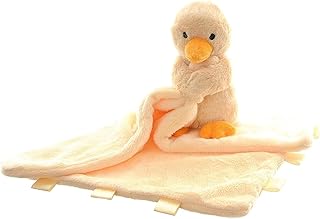 Ziggle Baby Comforter for Newborns | Soft Duck Baby Plush Blanket Toy | Newborn Essentials and Duck Blanket Gift | New Baby Boy or Girl Gift Idea | Eco Friendly | 30x30cm