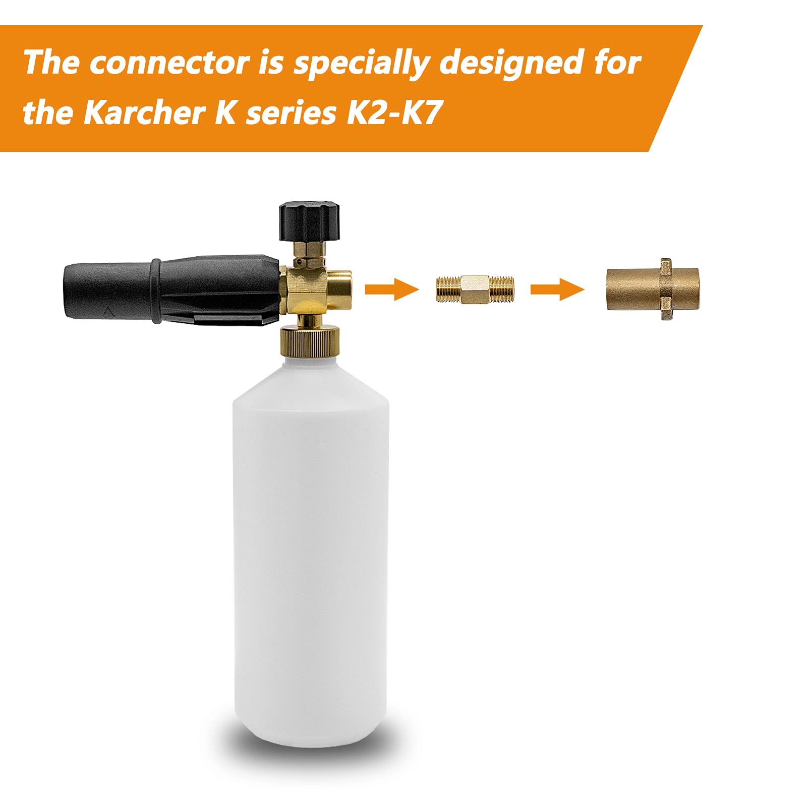 Adattatore-Karcher HD / HD Per Pistola Schiuma - Foto 4