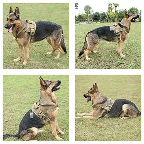 Excellent Elite Spanker Tactical Dog Harness Patrol K9 Harness Service Dog Vest Military Dog Vest Working Dog Vest With Handle(Coyote Brown-Xs) #TOP6