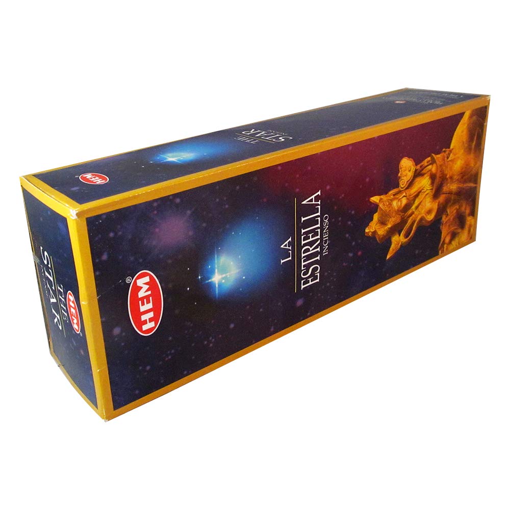 Amazon.com: The Star - Box of Six 20 Stick Tubes - HEM Incense