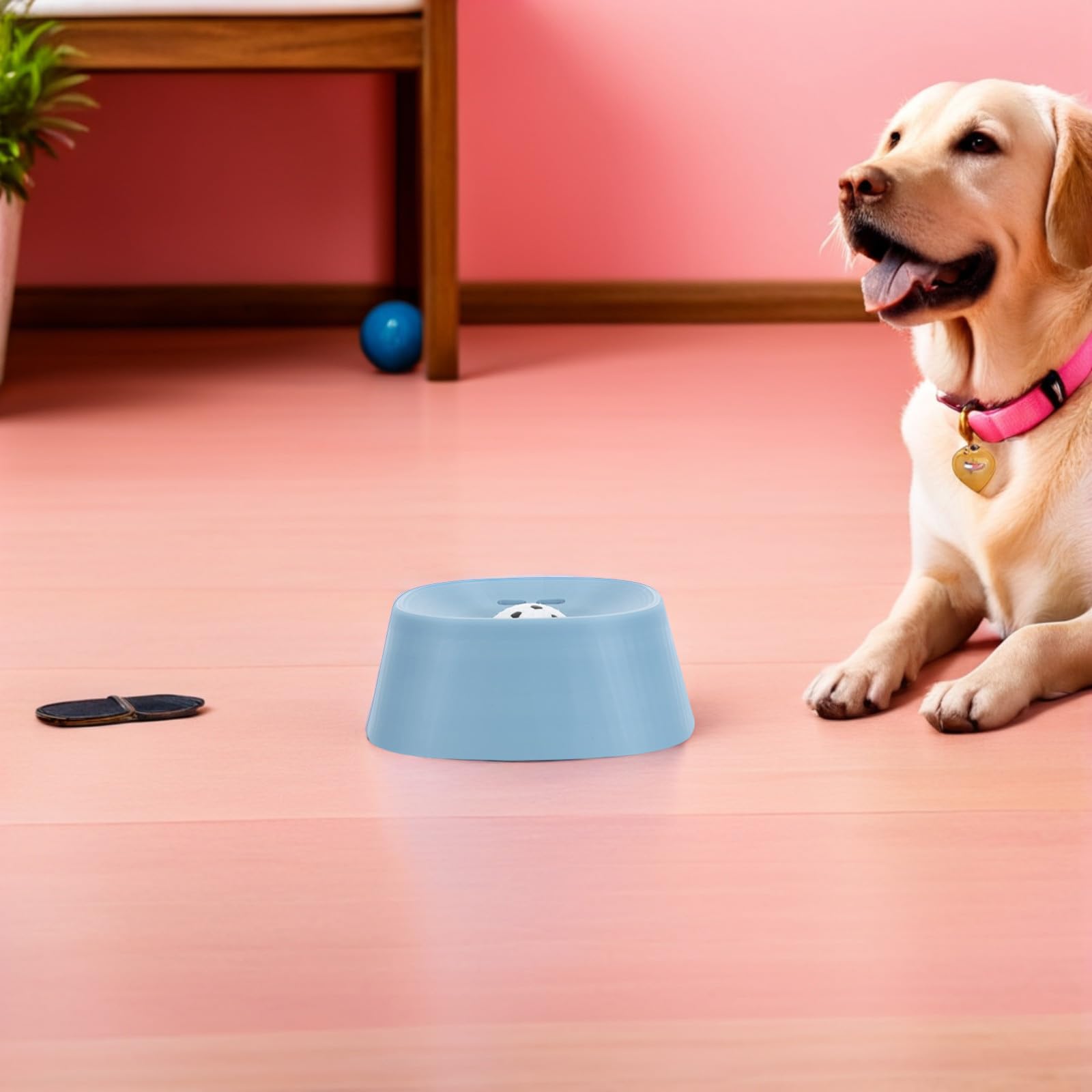 Lecknapf für Hunde mit Knochenbrühe aus Pla Langsames Fressen Fördernd für Auto und Boxentraining Unterstützt Hydration und Orale Reinigung Zufälliger Stil