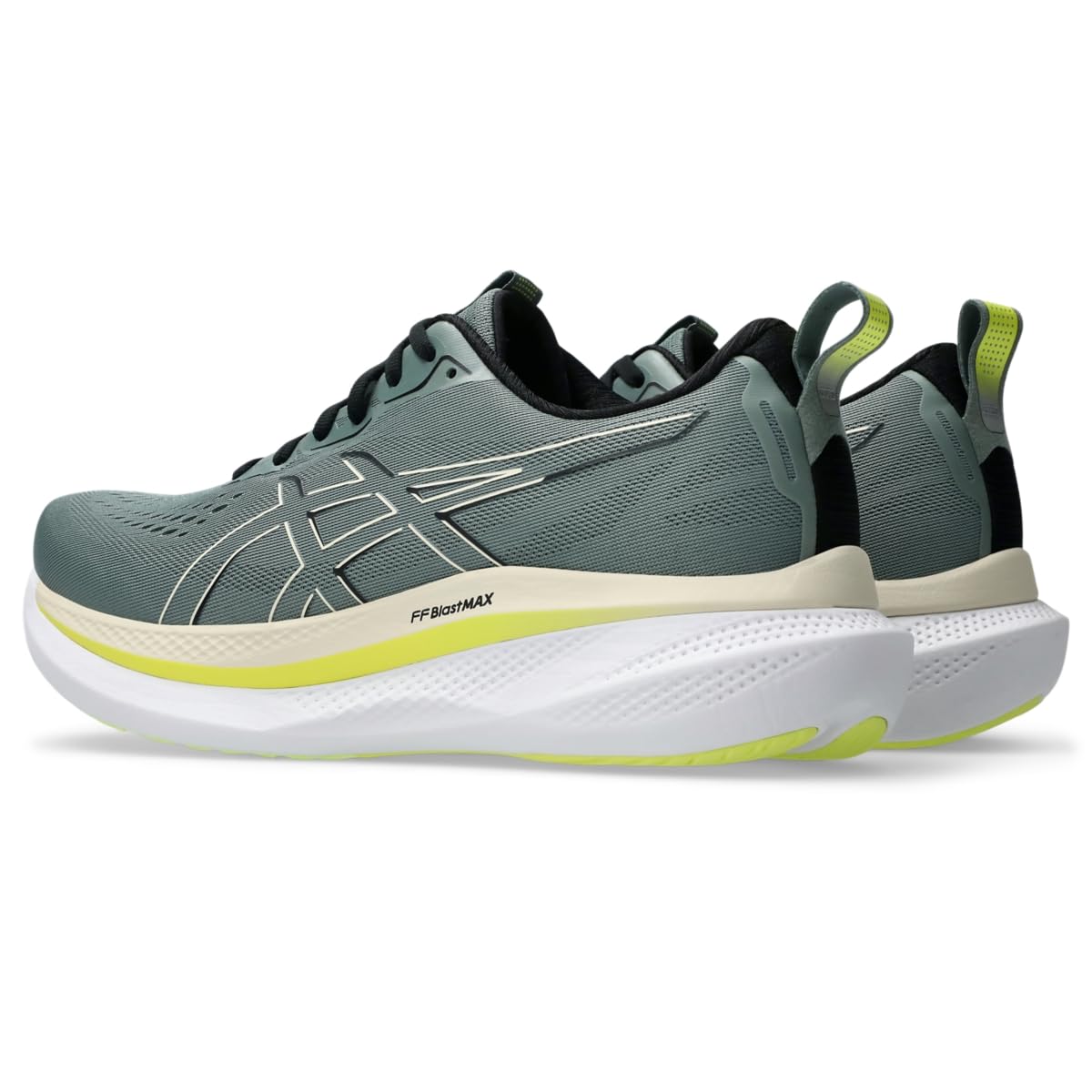 Asics GLIDERIDE MAX - Tenis de Correr para Hombre, Monument Blue/Vanilla