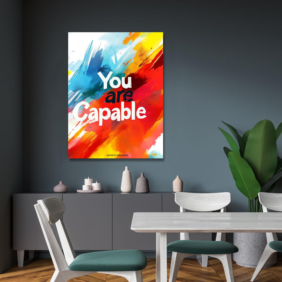 Via Vela Lienzo inspirador Arte mural Oficina Motivación 60x90cm