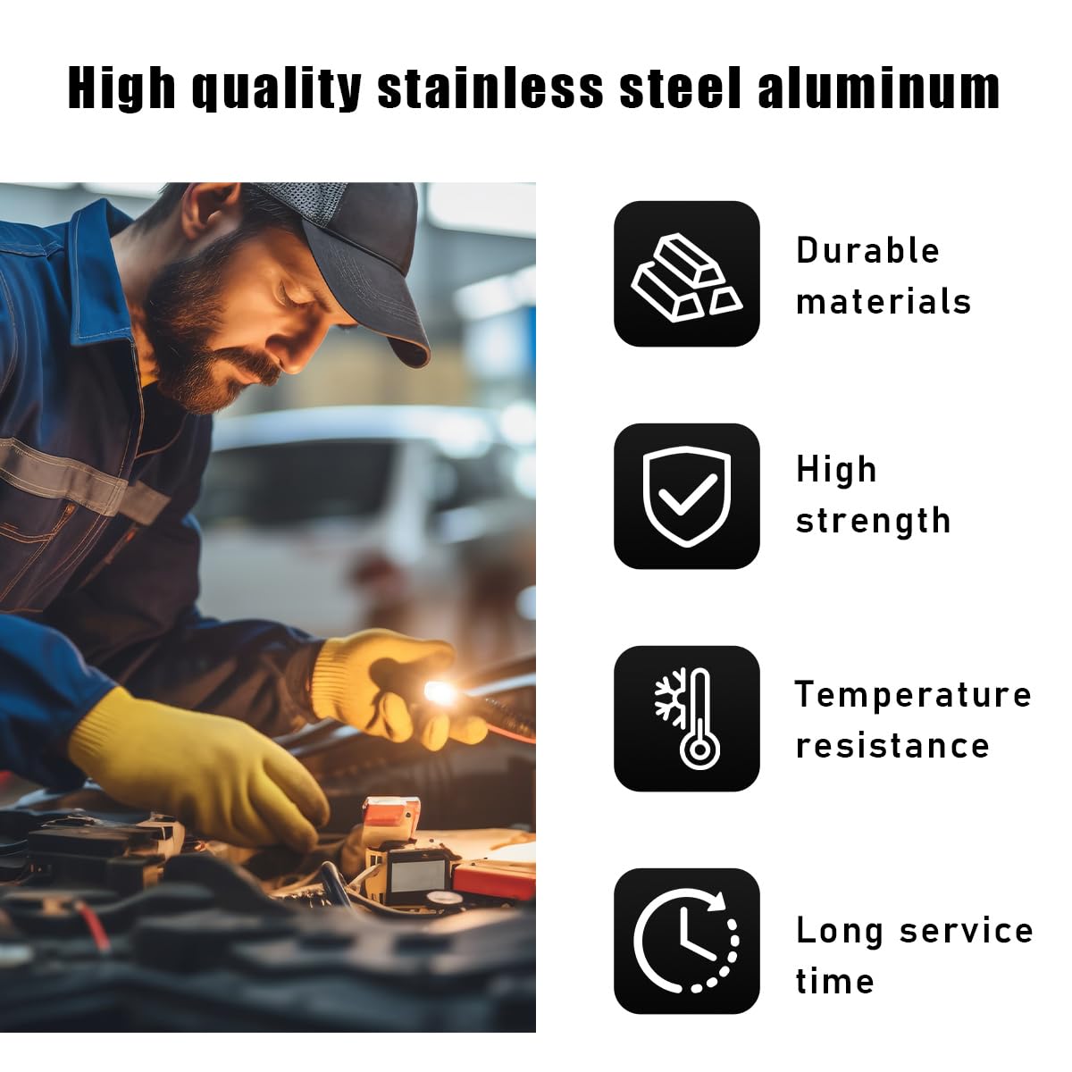 Magnetic Oil Drain Plug, M12×1.75 Stainless Steel Aluminum Sump Drain Nut Bolt with 5 Gaskets, Leak-Proof Reusable Car Engine Oil Drain Plug Replacement for Most Cars