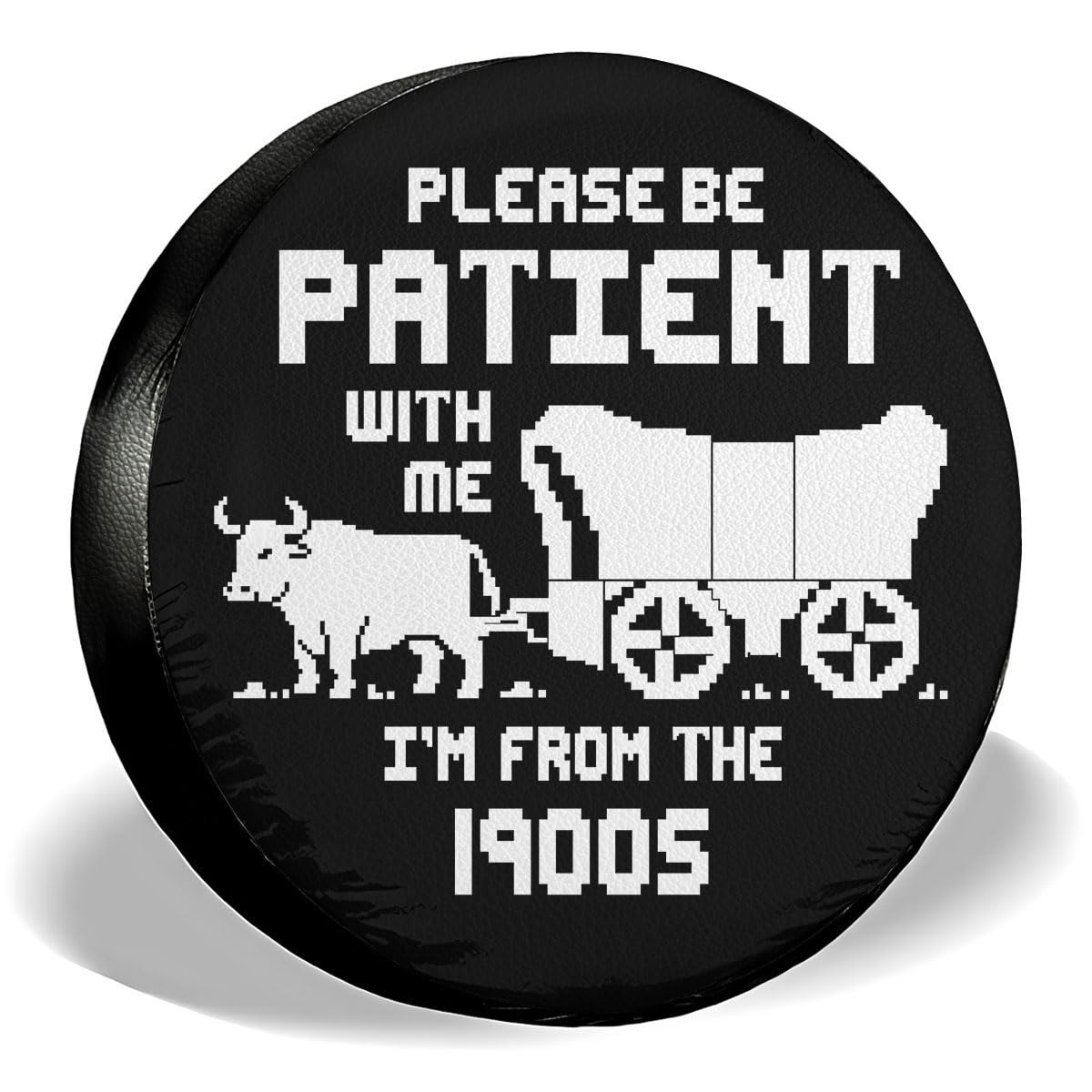 GENANY Funny Quote Father's Day PVC Spare Tire Cover for RV Trailer, Waterproof, No Camera Hole, Size 16 Fits 29-31 Inch